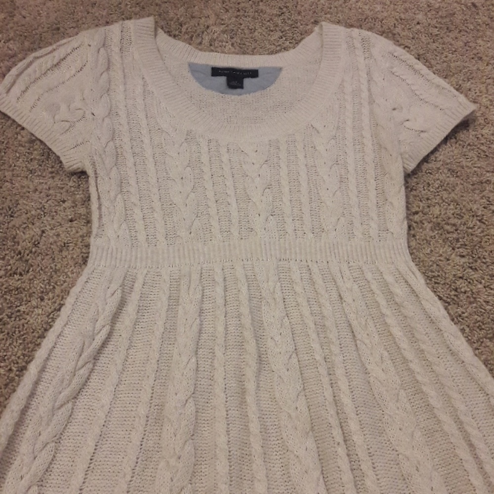 TH Classic Knitted Short Sleeve Long Babydoll Top - Picture 5 of 8
